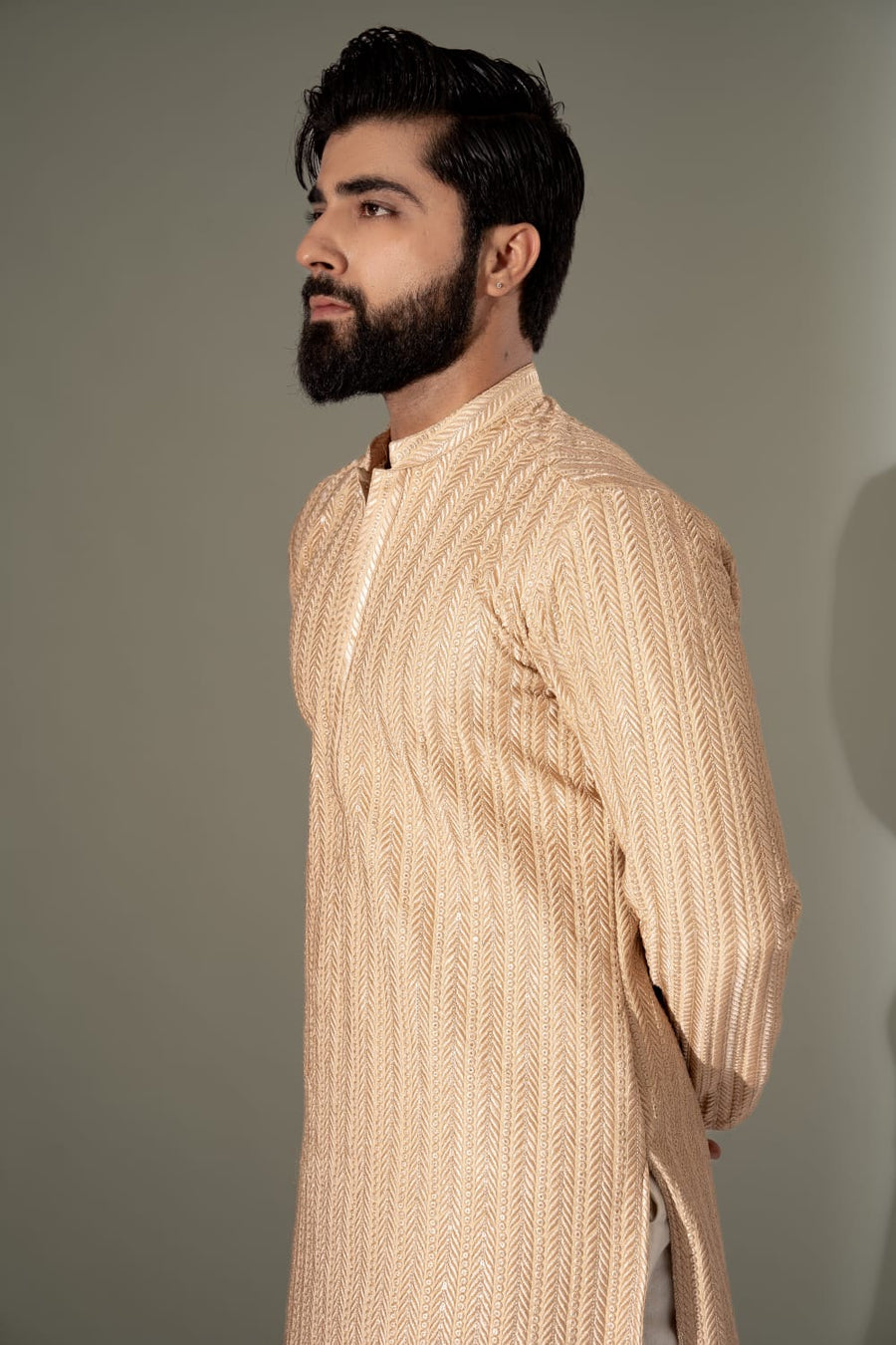 DUST GOLD KURTA PAJAMA