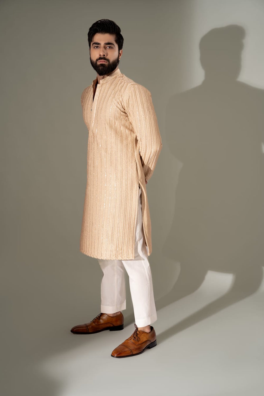 DUST GOLD KURTA PAJAMA