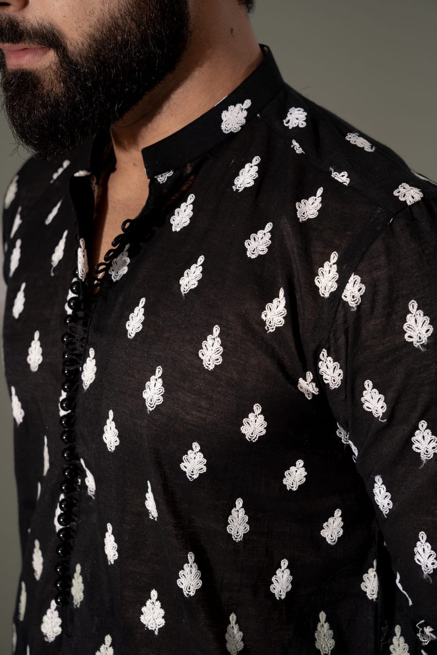 BLACK KURTA PAJAMA