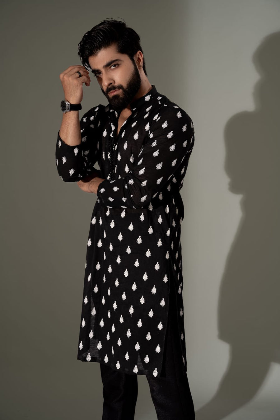 BLACK KURTA PAJAMA