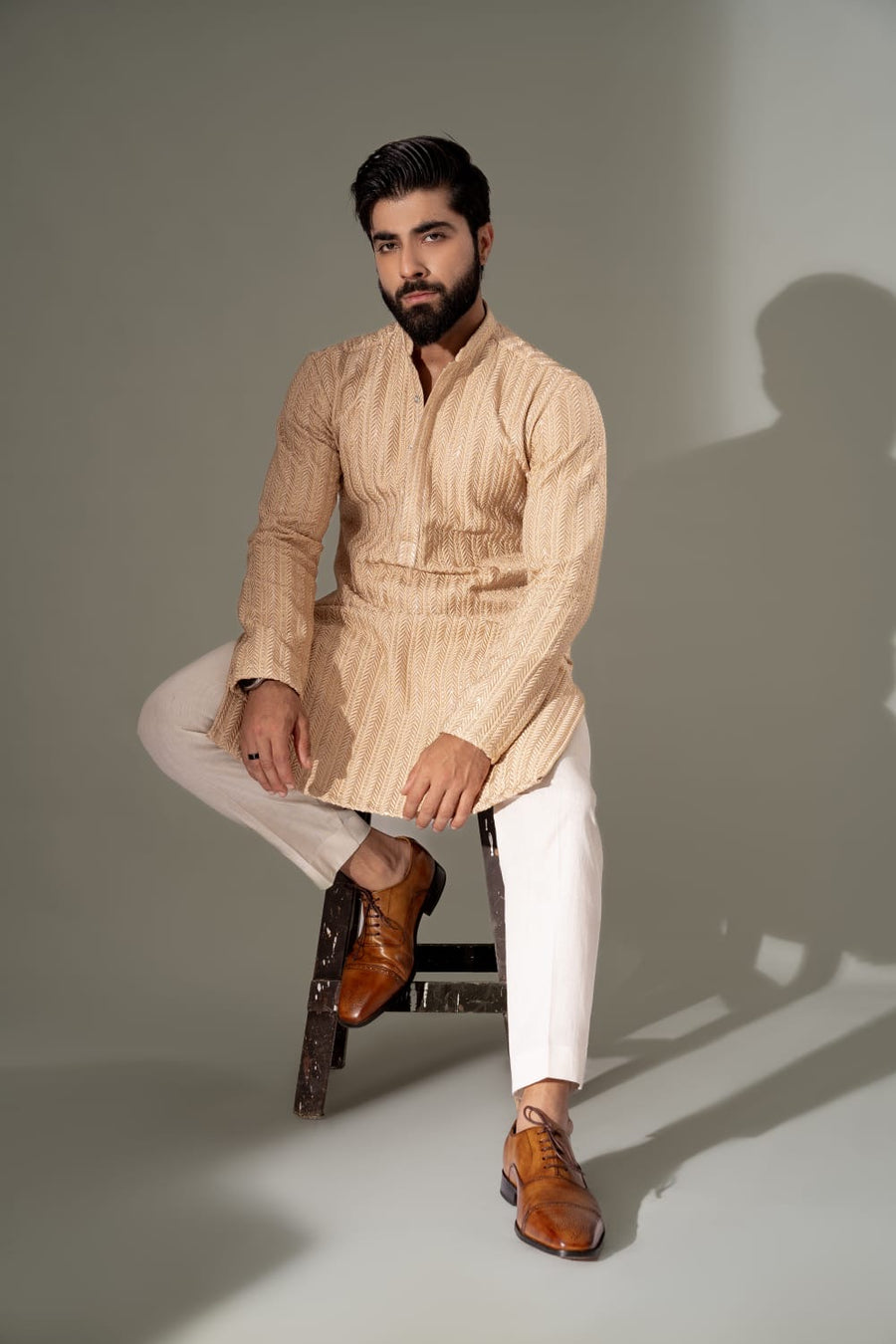 DUST GOLD KURTA PAJAMA