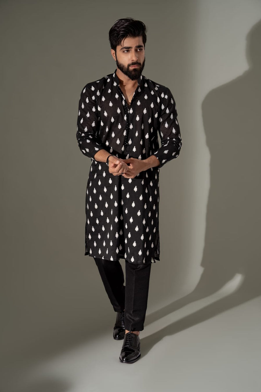 BLACK KURTA PAJAMA