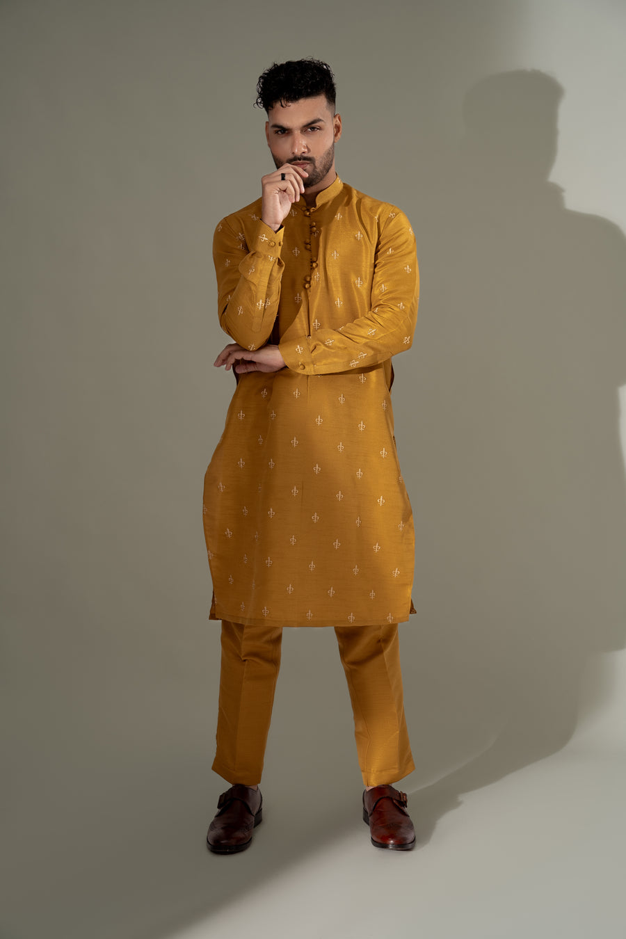 MUSTARD KURTA PAJAMA