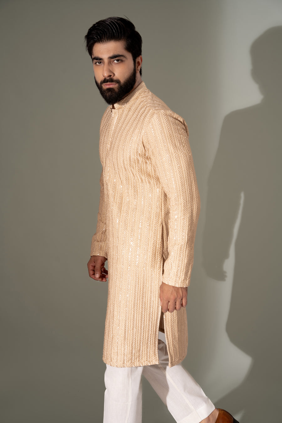 DUST GOLD KURTA PAJAMA