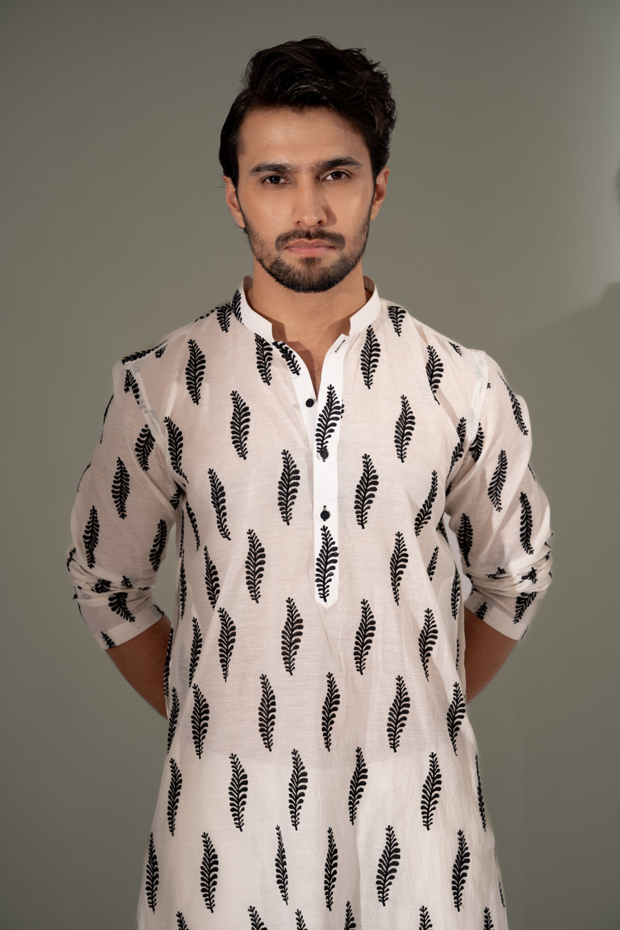 CREAM KURTA PAJAMA