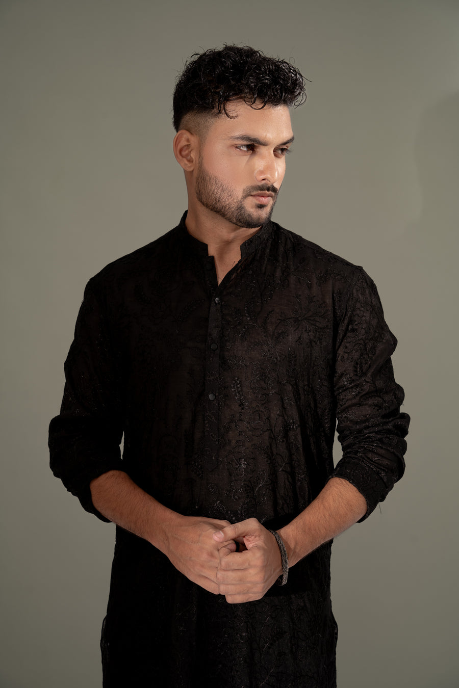 BLACK KURTA PAJAMA