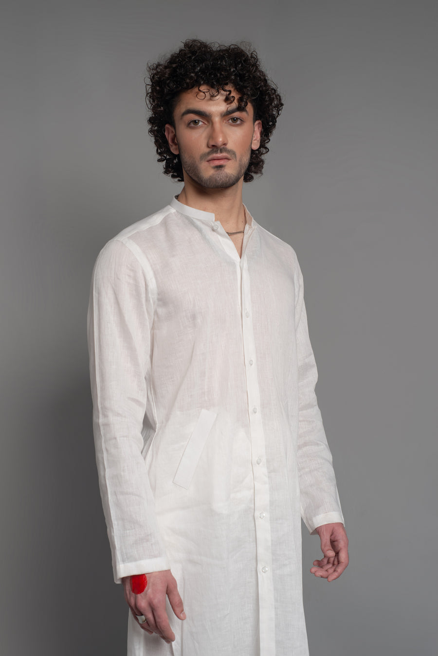 BAL - M - 39 | Classic White Button Down Kurta